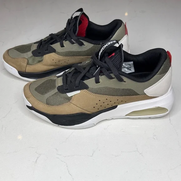 Authentic Jordan Athletic Shoes in Black, White, and Tan - Picture 5 of 5